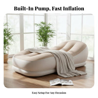 Automatic Inflatable Mattress, Portable Air Sofa, Camping Bed, Outdoor Sleeping Pad, High Load Capacity, Soft PVC