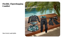 Sun Protection Quick-Dry Wetsuit, Couple's Two-Piece Long Sleeve Rash Guard Swimsuit, Men's and Women's Surfing Suit, 2025 New