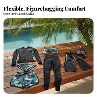 Sun Protection Quick-Dry Wetsuit, Couple's Two-Piece Long Sleeve Rash Guard Swimsuit, Men's and Women's Surfing Suit, 2025 New