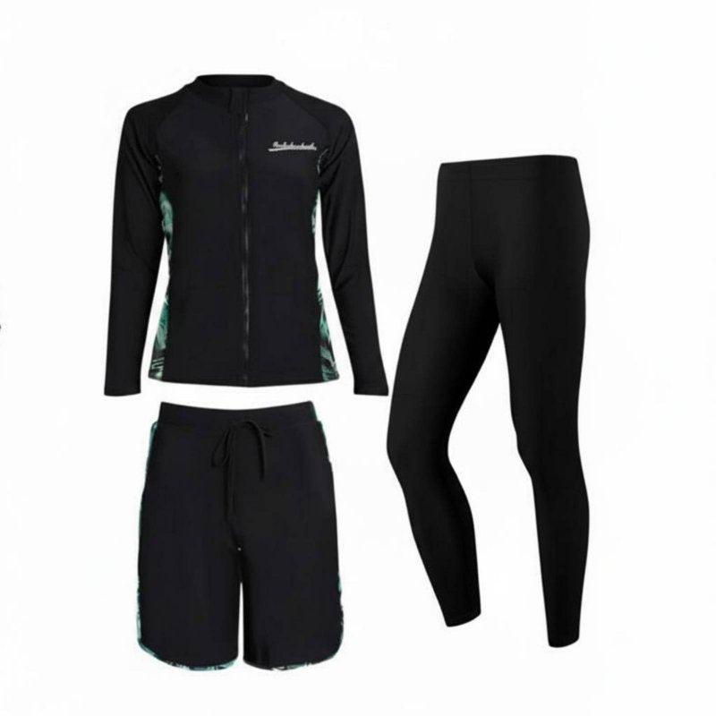 Sun Protection Quick-Dry Wetsuit, Couple's Two-Piece Long Sleeve Rash Guard Swimsuit, Men's and Women's Surfing Suit, 2025 New