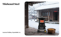 Thickened Steel Wood Coal Stove, Indoor Heating Stove, Multi-Use Home Fireplace