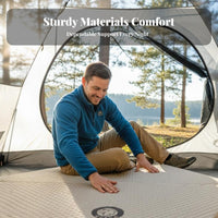 Outdoor Inflatable Mattress, Hexagonal Automatic Air Bed, Camping Sleeping Pad for Tent, Home, Thickened, Breathable, Quiet