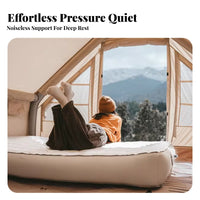 Camping Inflatable Sleeping Pad, Portable Air Mattress, Quiet Comfort, Built-in Pump, Suede Skin Surface, Outdoor Tent, Hiking,