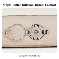 Camping Inflatable Sleeping Pad, Portable Air Mattress, Quiet Comfort, Built-in Pump, Suede Skin Surface, Outdoor Tent, Hiking,