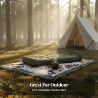 Inflatable Air Bed, Camping Mattress, Single-Press Inflation, Thick Sleeping Pad, Outdoor Tent Mat