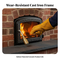Arched Cast Iron Fireplace Door Decorative Pattern Ornate Fireplace Door