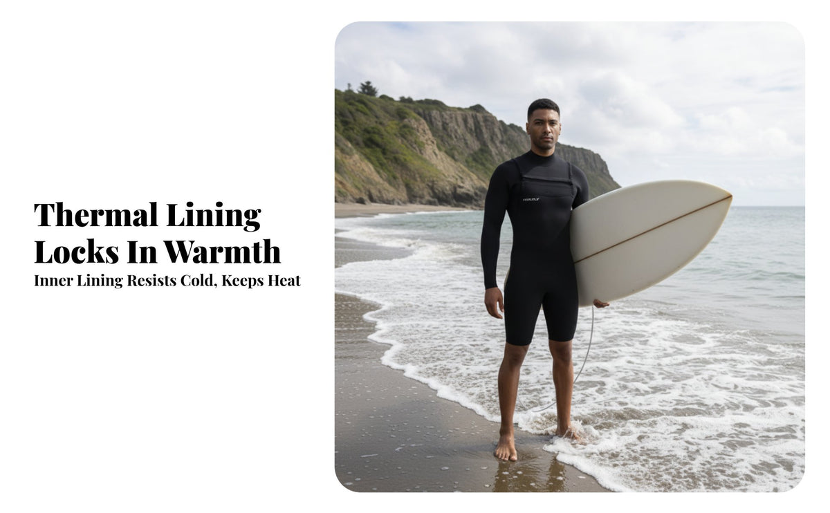 Men's 3/2mm Chest fastener Wetsuit, Thermal Yamamoto Lining, super Stretch, Paddle Board wave riding Suit