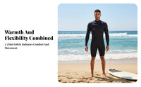 Men's 3/2mm Chest fastener Wetsuit, Thermal Yamamoto Lining, super Stretch, Paddle Board wave riding Suit