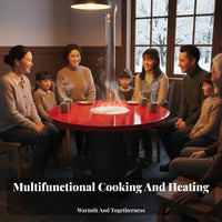 double energy Gasification Stove, Steel countertop Wood Burner, Rural Home Cooking & Heating, Energy Saving