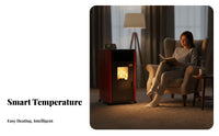Biomass Heater, Smart Indoor Smokeless Heating Stove, Small Home Winter Appliance