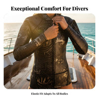 Diving Wetsuit, Neoprene, Split Type, 8-way Stretch, Thermal, Anti-Slip, Men's Swimwear