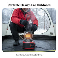Portable Gas Heater, Outdoor Tent Stove, Car Heater, Multi-Functional for Winter