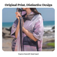 Quick-Dry Hooded Poncho, Nano Fiber, Windproof, Beach Towel, Sun Protection