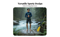 Long Sleeve Swim Shirt Set Jellyfish Protection Suit Stretch Material Couples Matching Swim Attire for Men