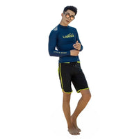 Long Sleeve Swim Shirt Set Jellyfish Protection Suit Stretch Material Couples Matching Swim Attire for Men