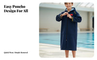 Kids water Robe, Quick Dry Hooded Towel Cape, Absorbent Bathrobe for Pool, Portable, Warm