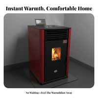 Biomass Heater, Automatic Smart Heating Stove, Real Smokeless, DustQuick Heating