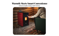 Biomass Heater, Automatic Smart Heating Stove, Real Smokeless, DustQuick Heating