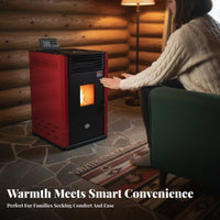 Biomass Heater, Automatic Smart Heating Stove, Real Smokeless, DustQuick Heating