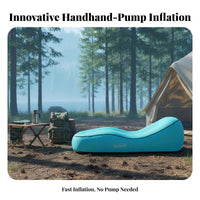 Portable Inflatable Air Lounger No Pump Needed Inflatable Couch Quick Inflation Inflate Sofa for Travel, Camping, Poolside