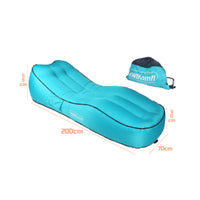 Portable Inflatable Air Lounger No Pump Needed Inflatable Couch Quick Inflation Inflate Sofa for Travel, Camping, Poolside