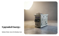 Heating Stove, Multienergy Boiler Wood Electric, Energy-Saving, Rural Home, Floor Heating