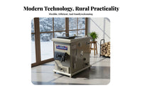 Heating Stove, Multienergy Boiler Wood Electric, Energy-Saving, Rural Home, Floor Heating