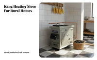 Heating Stove, Multienergy Boiler Wood Electric, Energy-Saving, Rural Home, Floor Heating