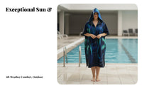 Beach Towel, Quick Dry Bath Towel, Hooded Cape, Sun Protection, Adult Unisex, Absorbent, Warm, Swimming, Original Print