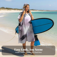 Beach Towel, Quick Dry Bath Towel, Hooded Cape, Sun Protection, Adult Unisex, Absorbent, Warm, Swimming, Original Print