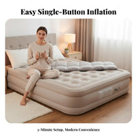 Inflatable Mattress with Built-in Pump, Automatic Air Bed, Portable for Camping, Tent, Home