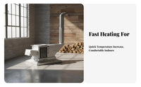 Gasification Stove, Five-Stage burning, Energy-Saving Indoor Heater, Smokeless Wood Home Rural Use
