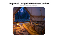 Camping Inflatable Sleeping Pad, Automatic Air Mattress, Portable Folding Bed, Outdoor Tent, Indoor Floor Mat, Double