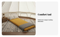 Camping Inflatable Sleeping Pad, Automatic Air Mattress, Portable Folding Bed, Outdoor Tent, Indoor Floor Mat, Double