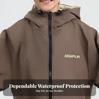 Kids Thick Warm Quick-Dry Absorbent Hooded Towel Cloak, Waterproof, Cartoon Animal Ear Design for Winter