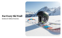 Kids Ski Helmet, Double Board, Impact Resistant, Cartoon Print, Winter Helmet for Boys & Girls