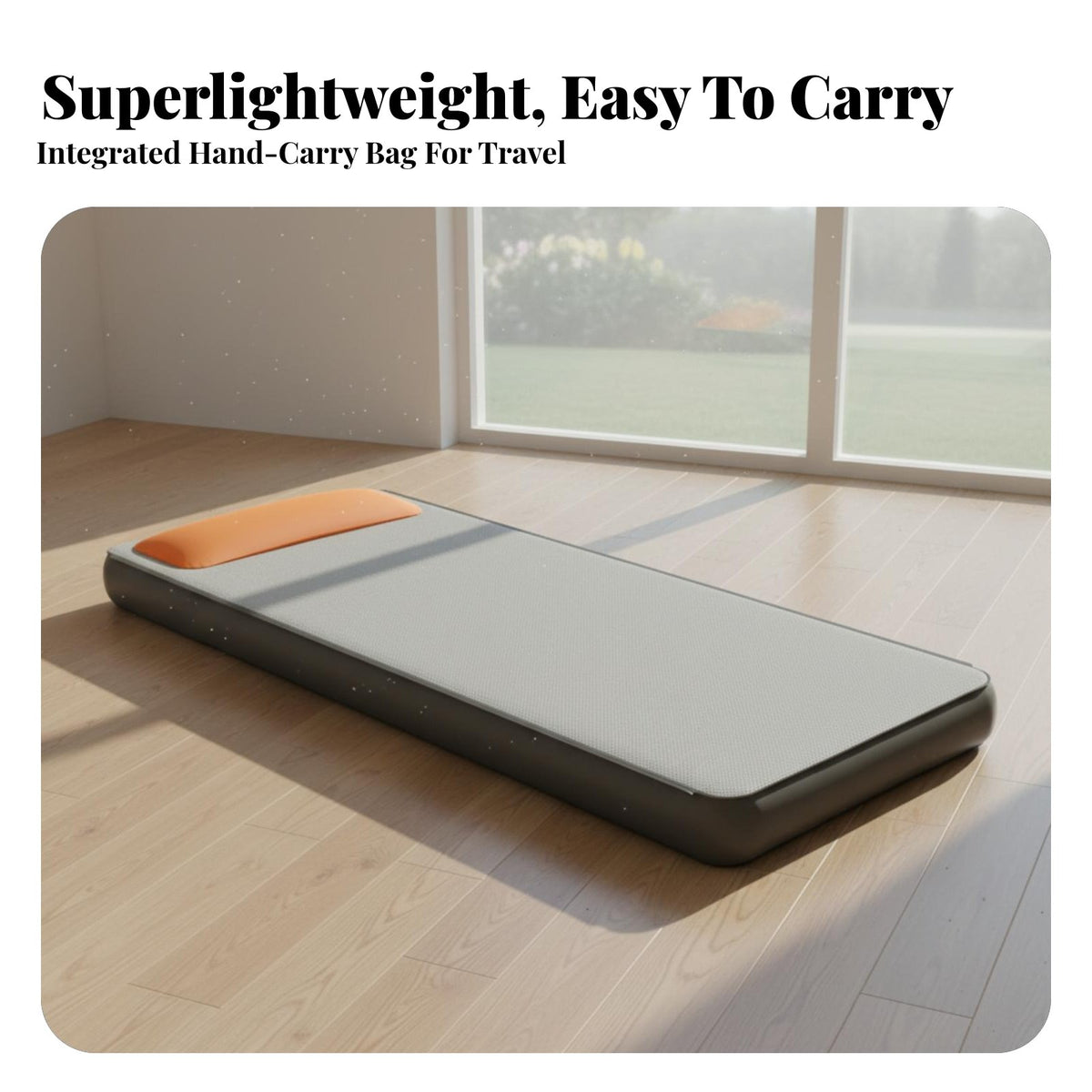 Inflatable Mattress, Outdoor Car rear Seat Sleeping Pad, Foldable Thickened Travel Bed for Camping, Random design
