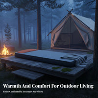 Inflatable Mattress, Outdoor Car rear Seat Sleeping Pad, Foldable Thickened Travel Bed for Camping, Random design