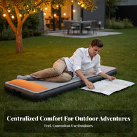 Inflatable Mattress, Outdoor Car rear Seat Sleeping Pad, Foldable Thickened Travel Bed for Camping, Random design