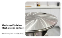 Stainless Steel Gasification Reflow Stove, Thickened Multienergy Water Boiler with Oven, Indoor Home Use