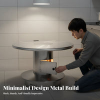 Stainless Steel Gasification Reflow Stove, Thickened Multienergy Water Boiler with Oven, Indoor Home Use