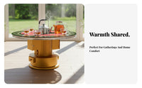 Four-Sided encompass Heating Stove, Floor Flue Wood Burning Heater, Smokeless Gasification, Rural Downward Exhaust
