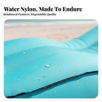 Curved Inflatable Sofa, Portable Air Bed, Quick Hand-Pump Inflation, Water-Resistant Nylon, Camping, Outdoor Dining, Random