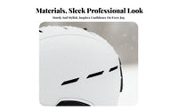 Ski Helmet, Unibody Construction, Outdoor Sports, Men Women, winterboard, Adjustable Fit, Multiple hues