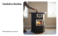 Gasification Stove, Indoor Smokeless Heating Stove, double energy Wood 2024 New, Cooking & Heating