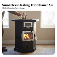 Gasification Stove, Indoor Smokeless Heating Stove, double energy Wood 2024 New, Cooking & Heating