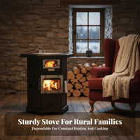Gasification Stove, Indoor Smokeless Heating Stove, double energy Wood 2024 New, Cooking & Heating