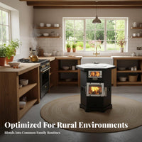 Gasification Stove, Indoor Smokeless Heating Stove, double energy Wood 2024 New, Cooking & Heating