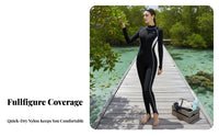 Full figure Swimsuit, Women's single-Piece Rash Guard, fastener, Long Sleeve, Sun Protection, Padded, Snorkeling