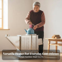 Dual Energy Source Heating Stove, Wood Compatible, Premium Recycled Air, Indoor Rural Home Heater, Smokeless Gasification,